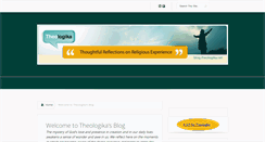 Desktop Screenshot of blog.theologika.net